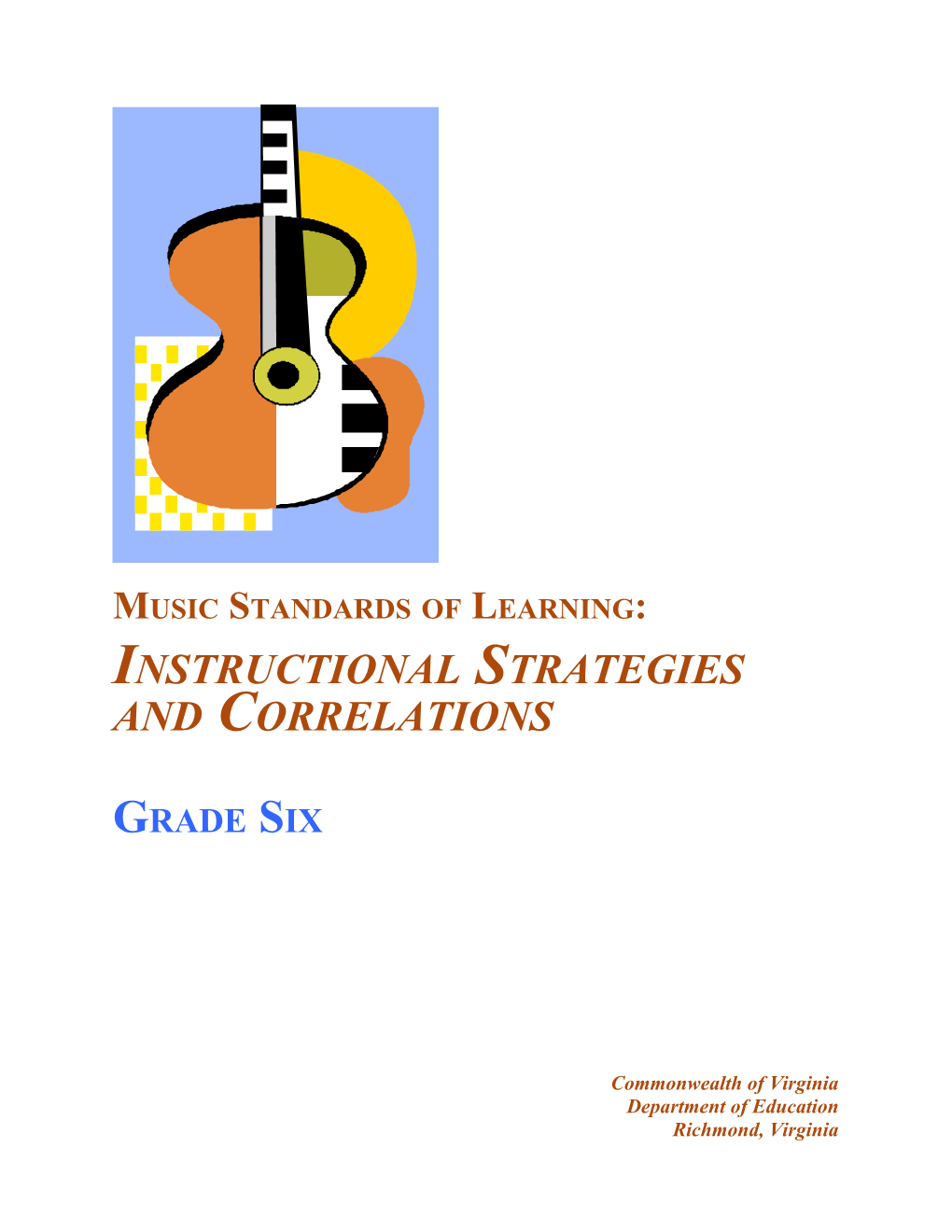 Music SOL Instructional Strategies