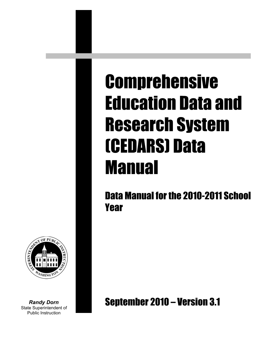 CEDARS Data Manual V.1.3 July 2008