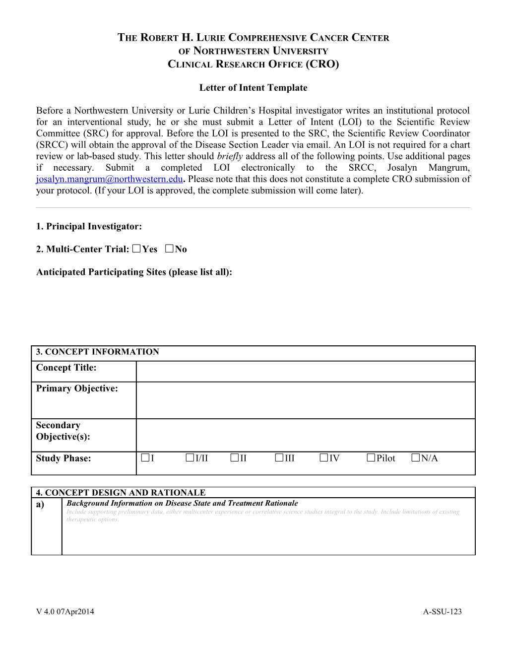 Letter of Intent Template