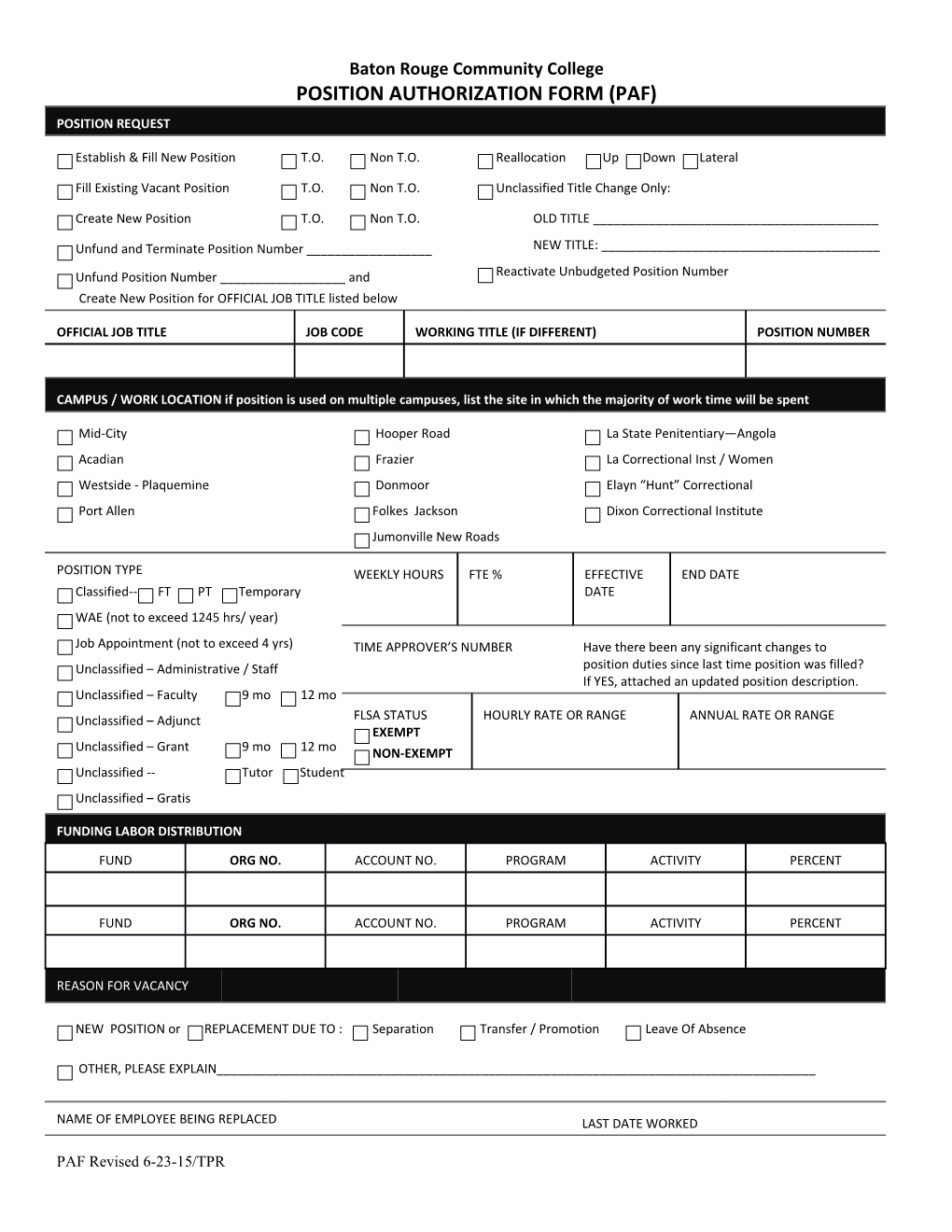 Position Control Form