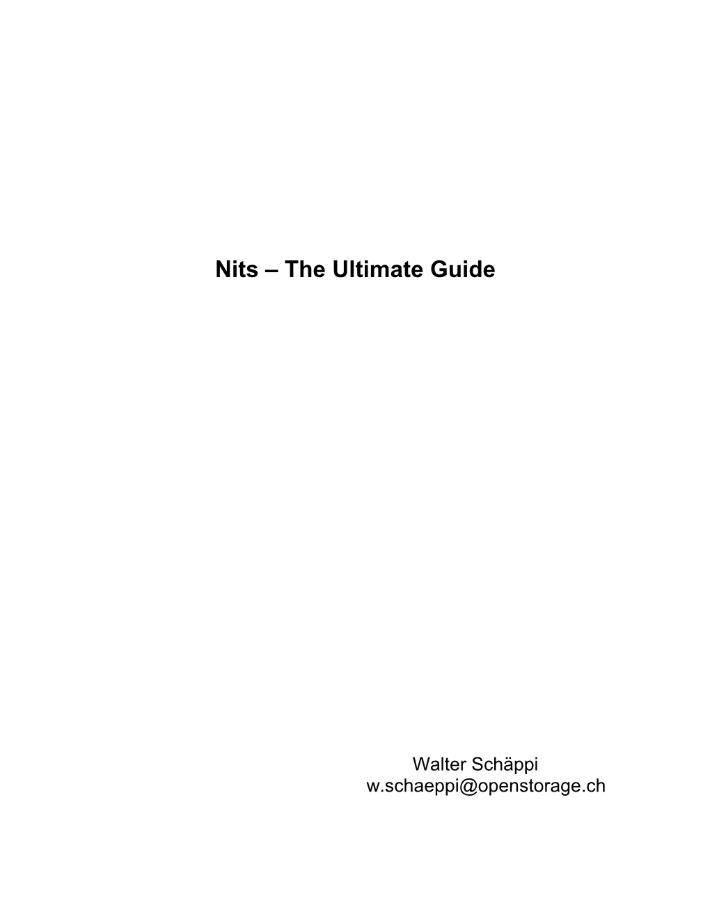 Nits the Ultimate Guide