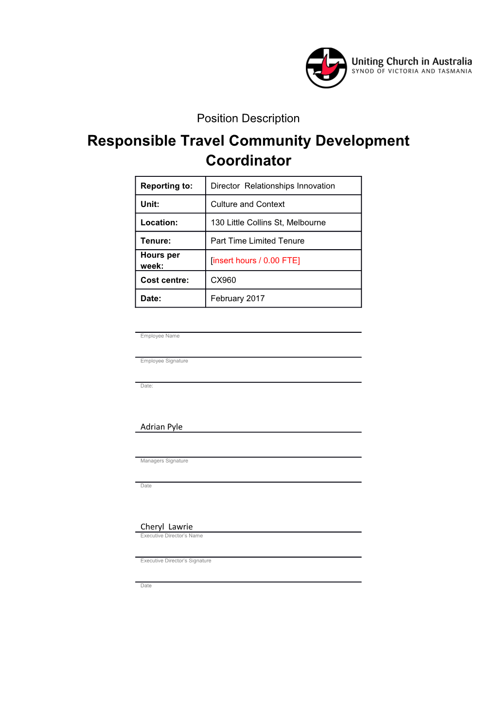 Responsible Travel Community Developmentcoordinator