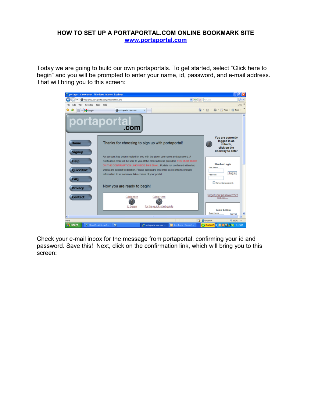 How to Set up a Portaportal