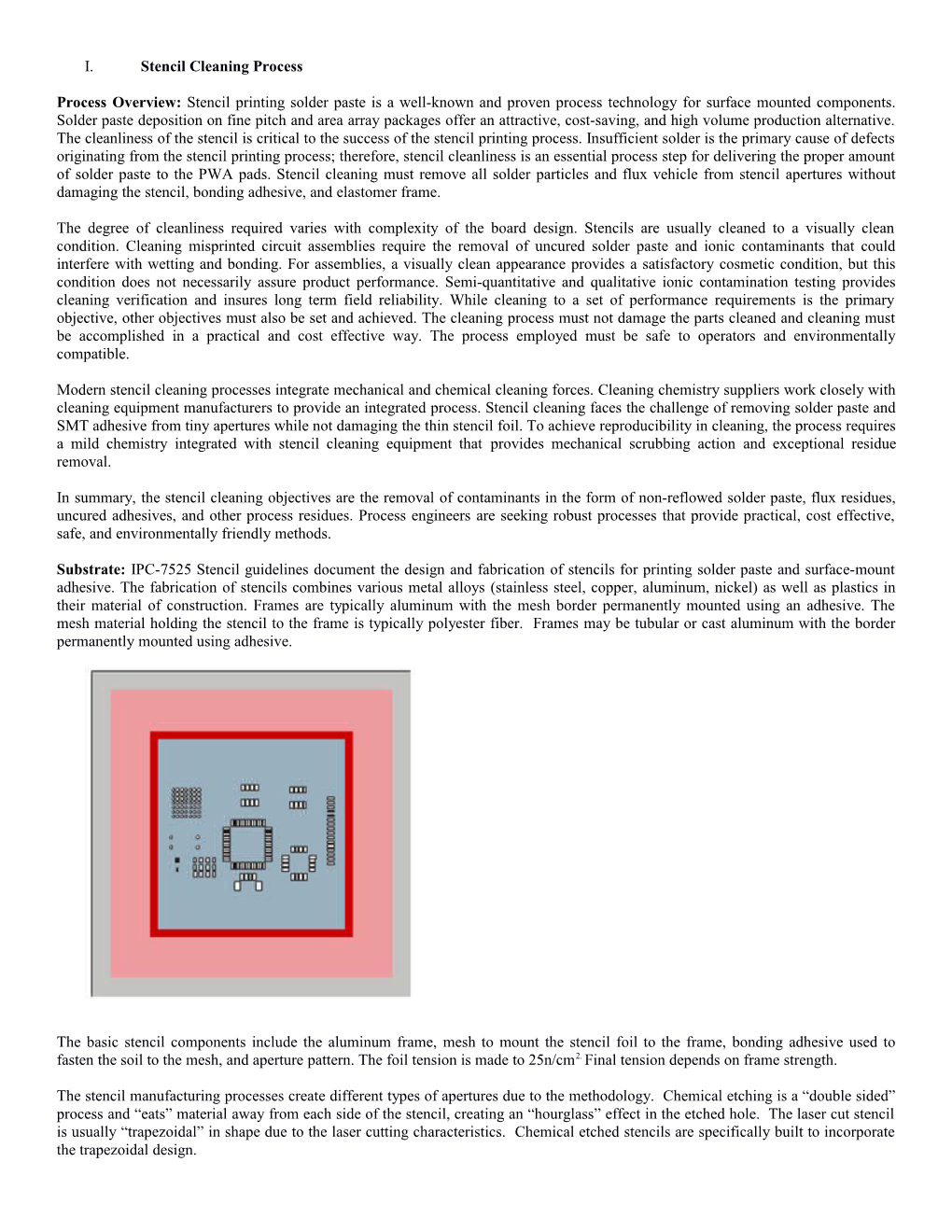 Process Overview: Stencil Printing Solder Paste Is a Well-Known and Proven Process Technology