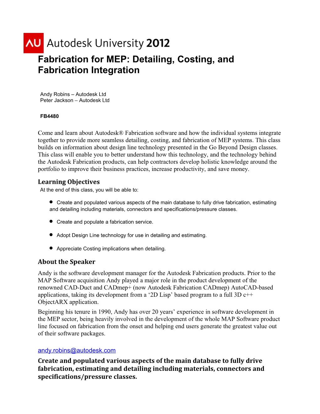 Fabrication for MEP: Detailing, Costing, and Fabrication Integration