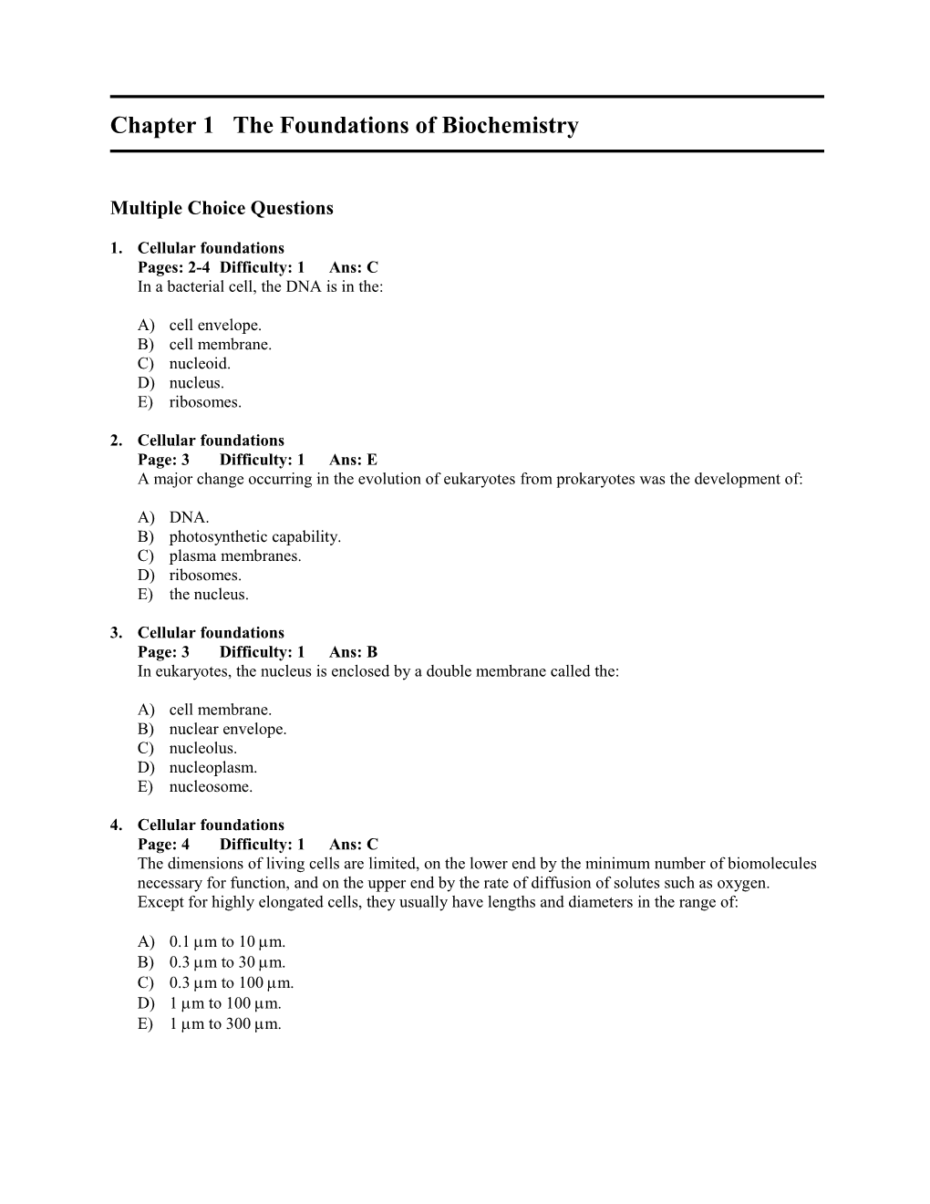 Chap01, Chapter 1: the Molecular Logic of Life