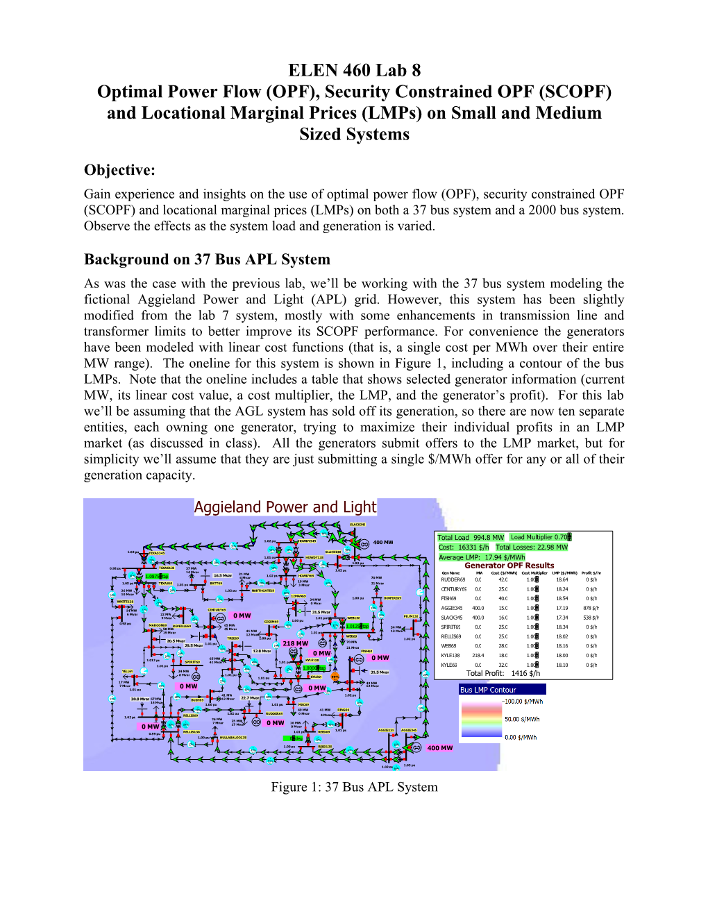 Background on 37 Bus APL System