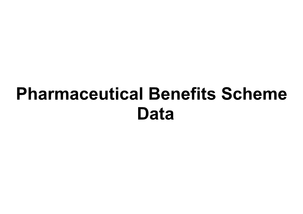 Pharmaceutical Benefits Schemedata