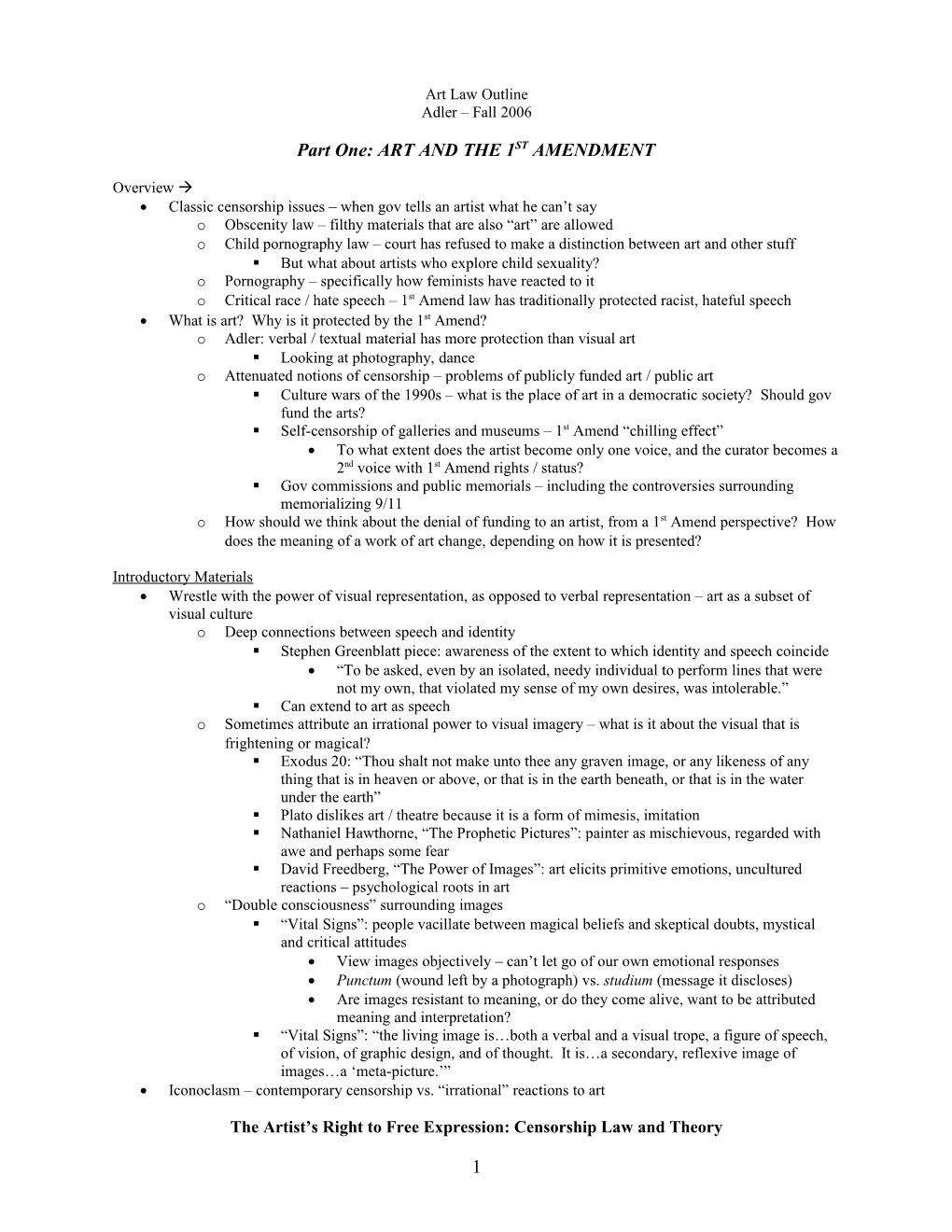 Capital Punishment Law & Litigation Outline