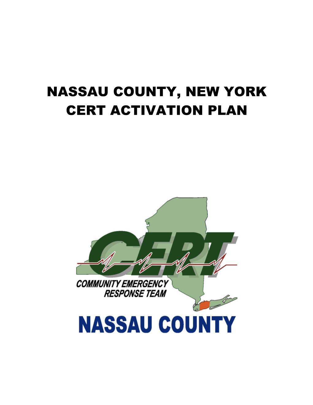 Nassau County CERT Operation Plan
