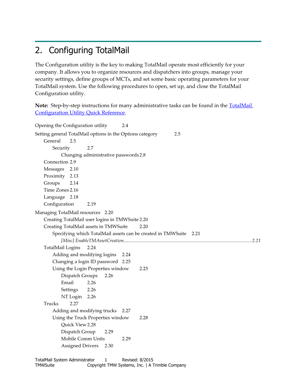 2.Configuring Totalmail