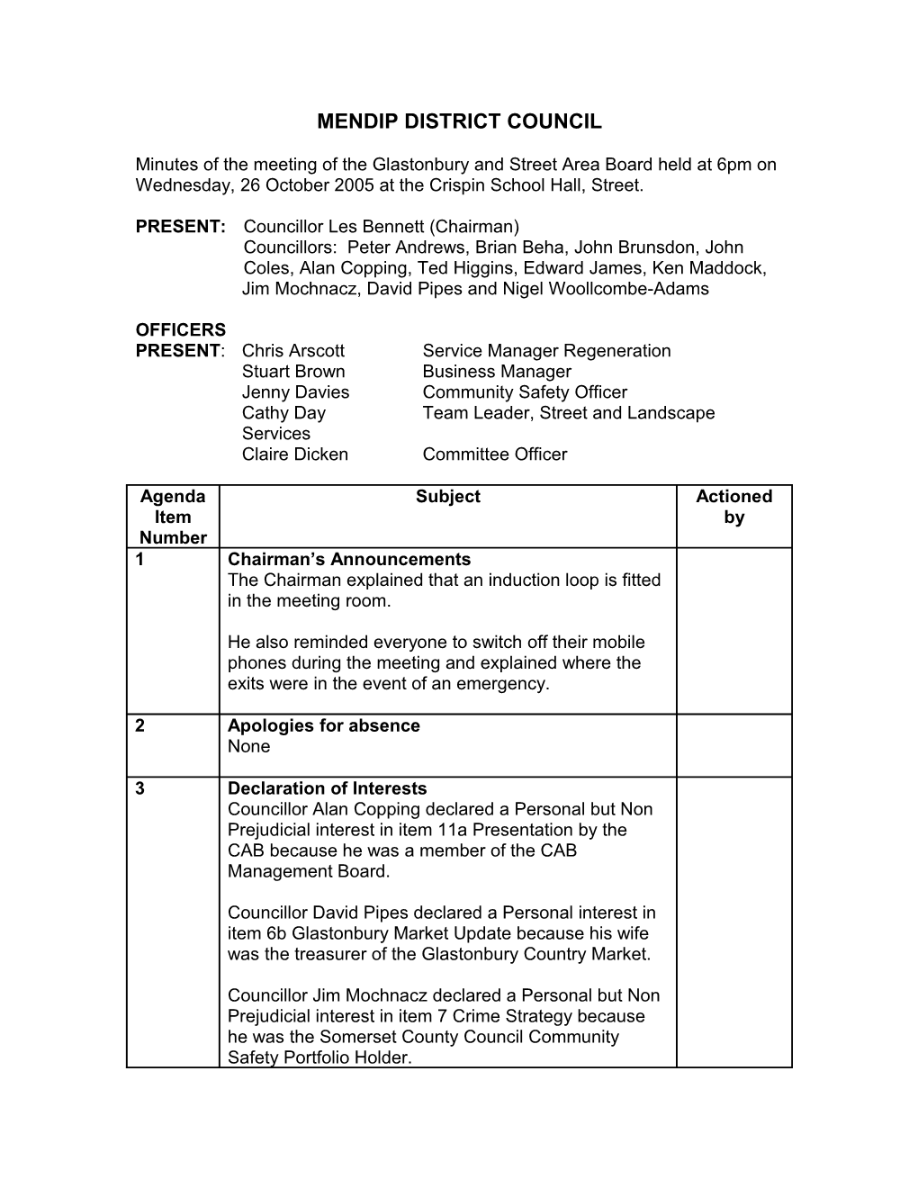 Mendip District Council