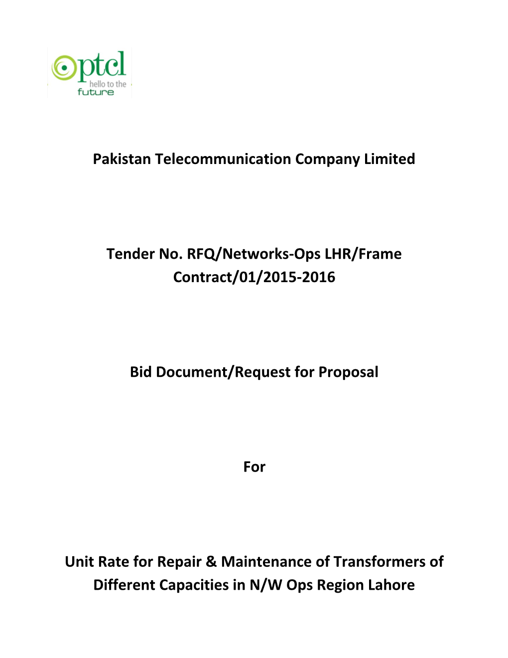 Pakistan Telecommunication Company Limited