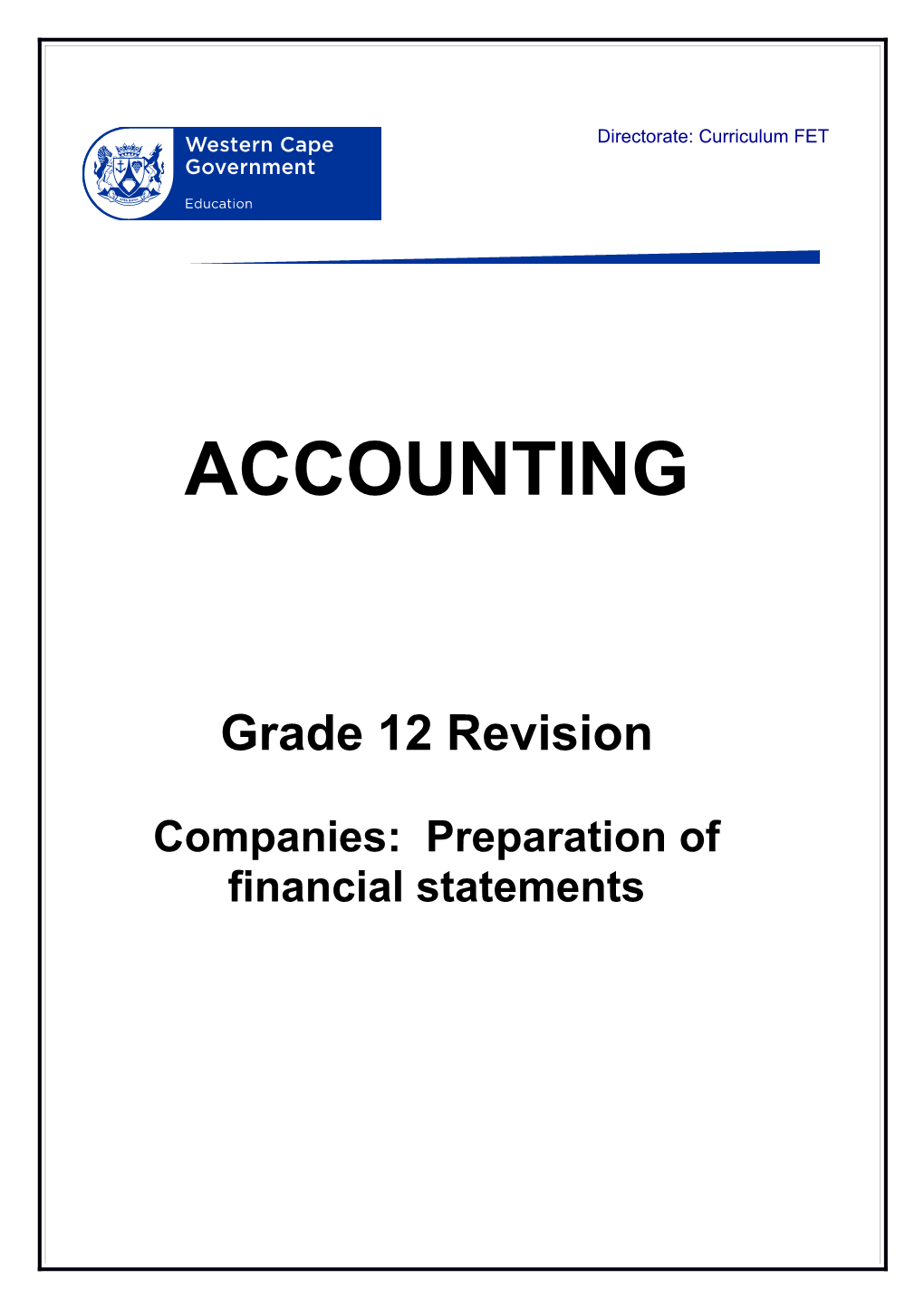 Accountingrevision Questions