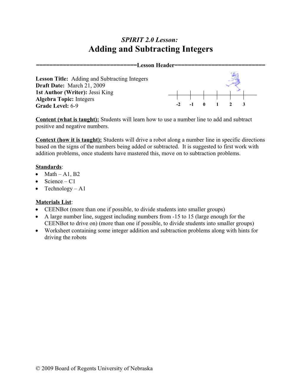 Adding and Subtracting Integers