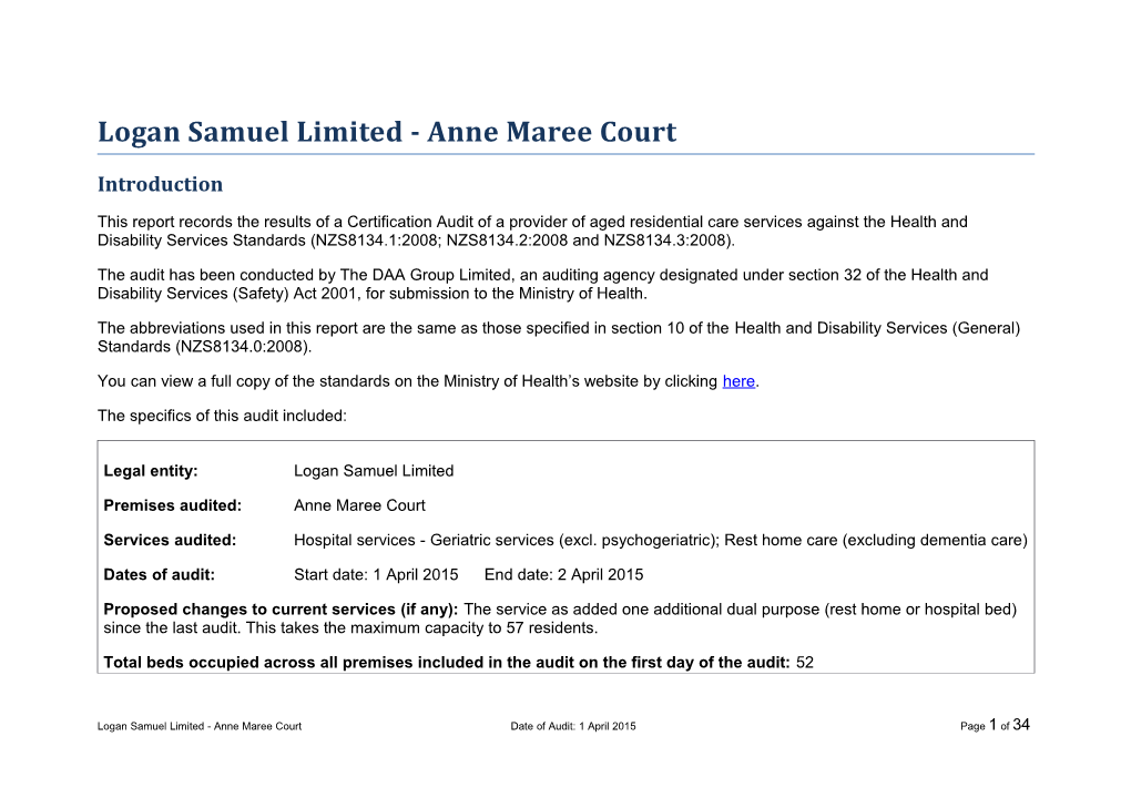 Logan Samuel Limited - Anne Maree Court