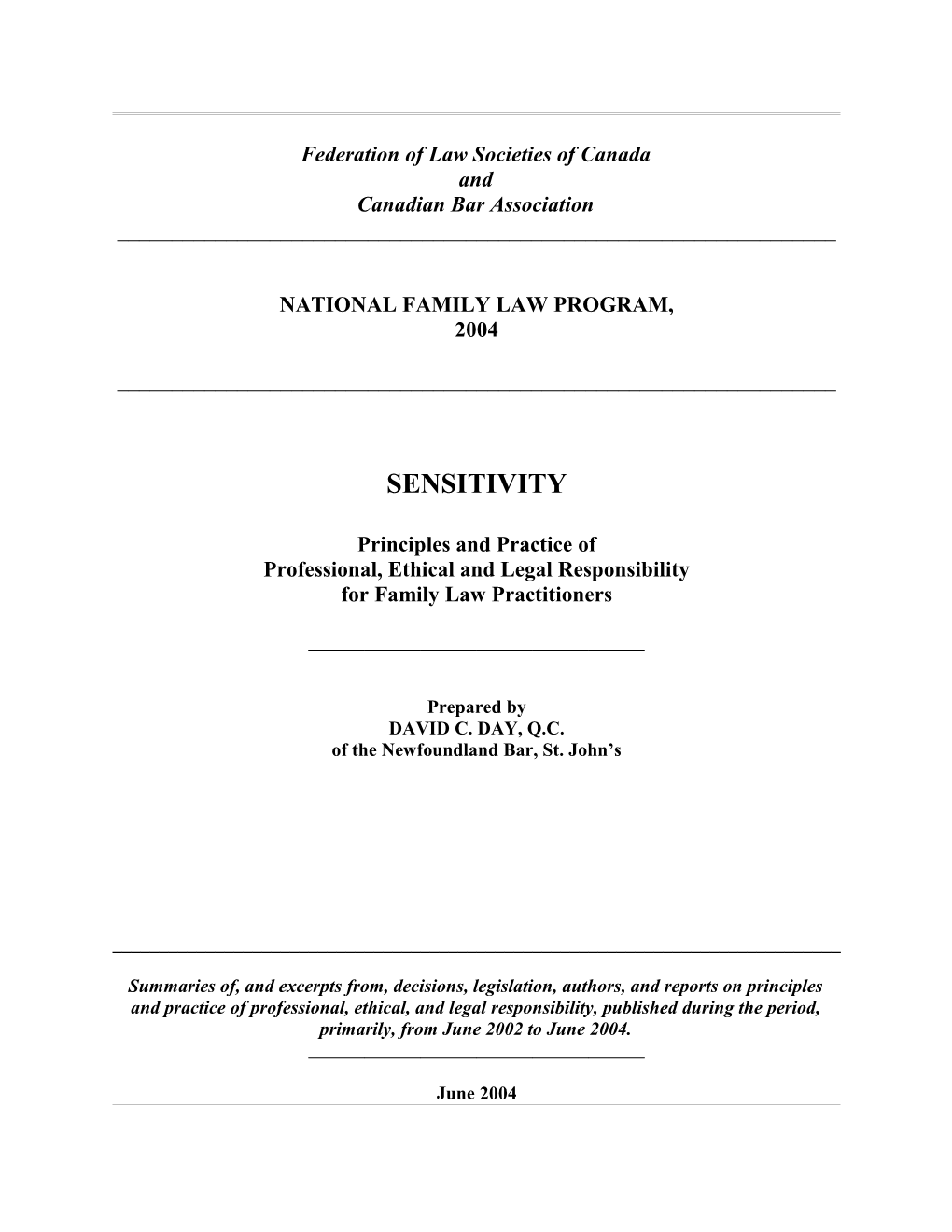 Federation of Law Societies of Canada