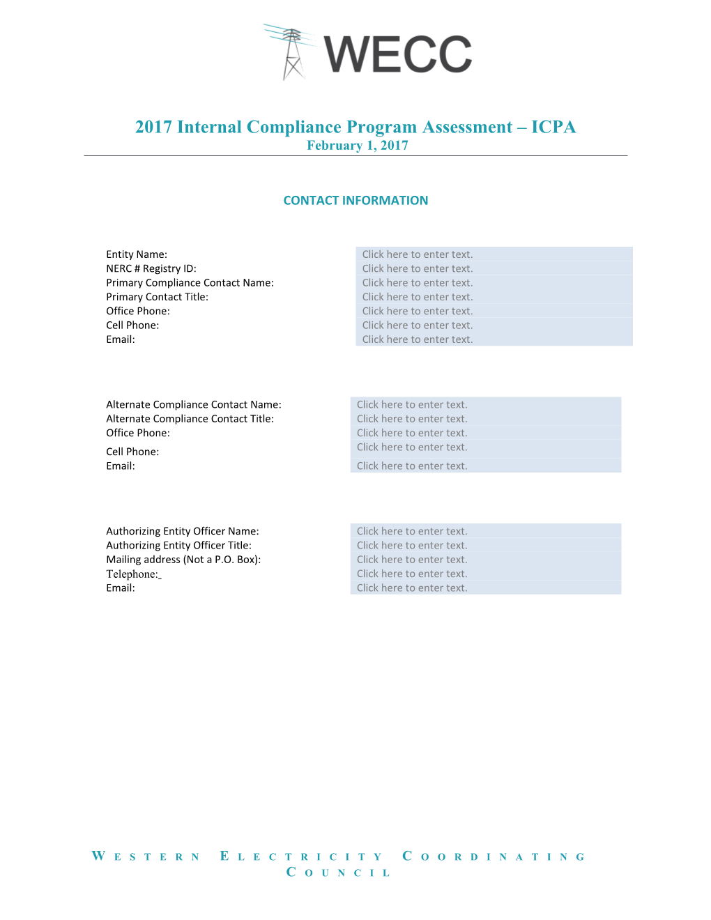 Internal Compliance Program Assessment