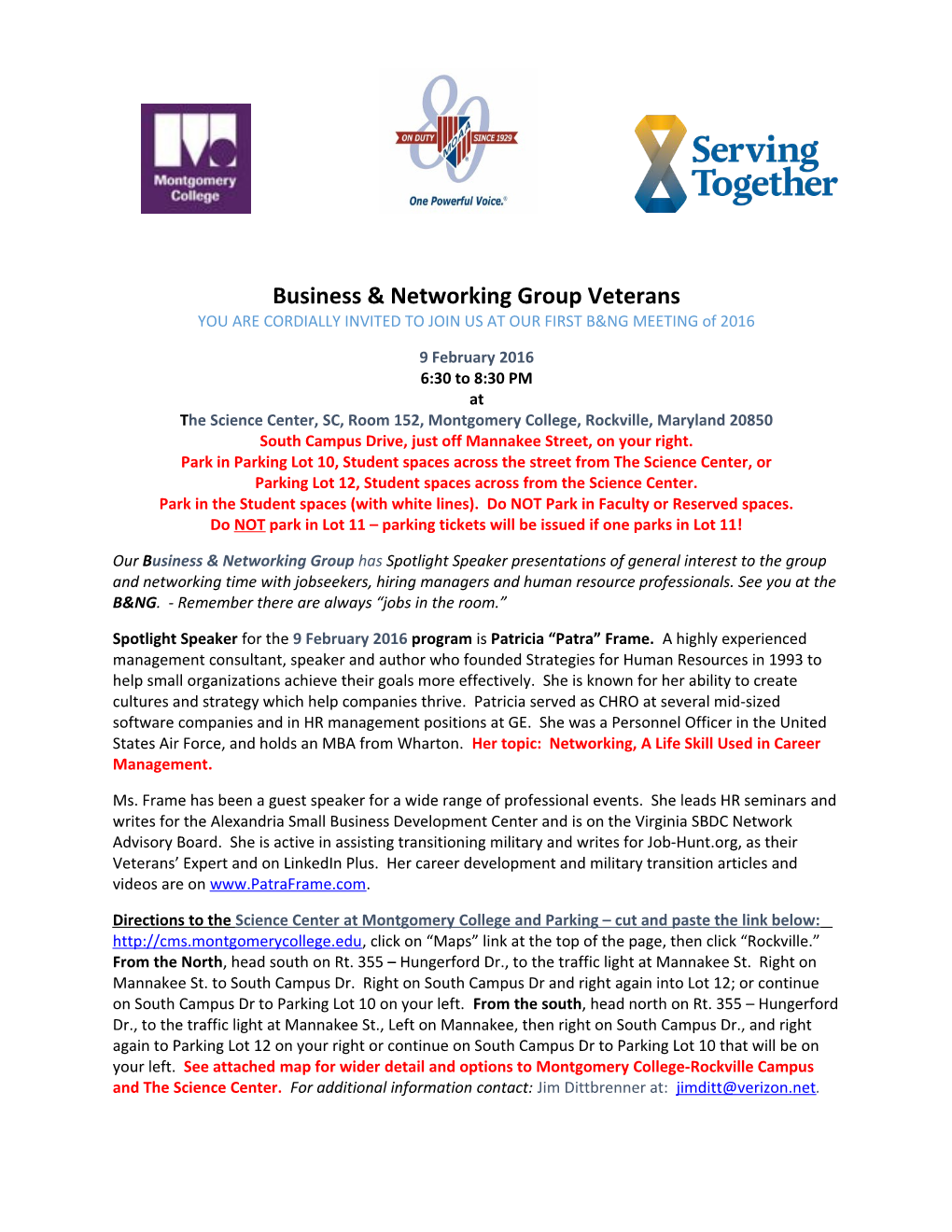 Business & Networking Group Veterans