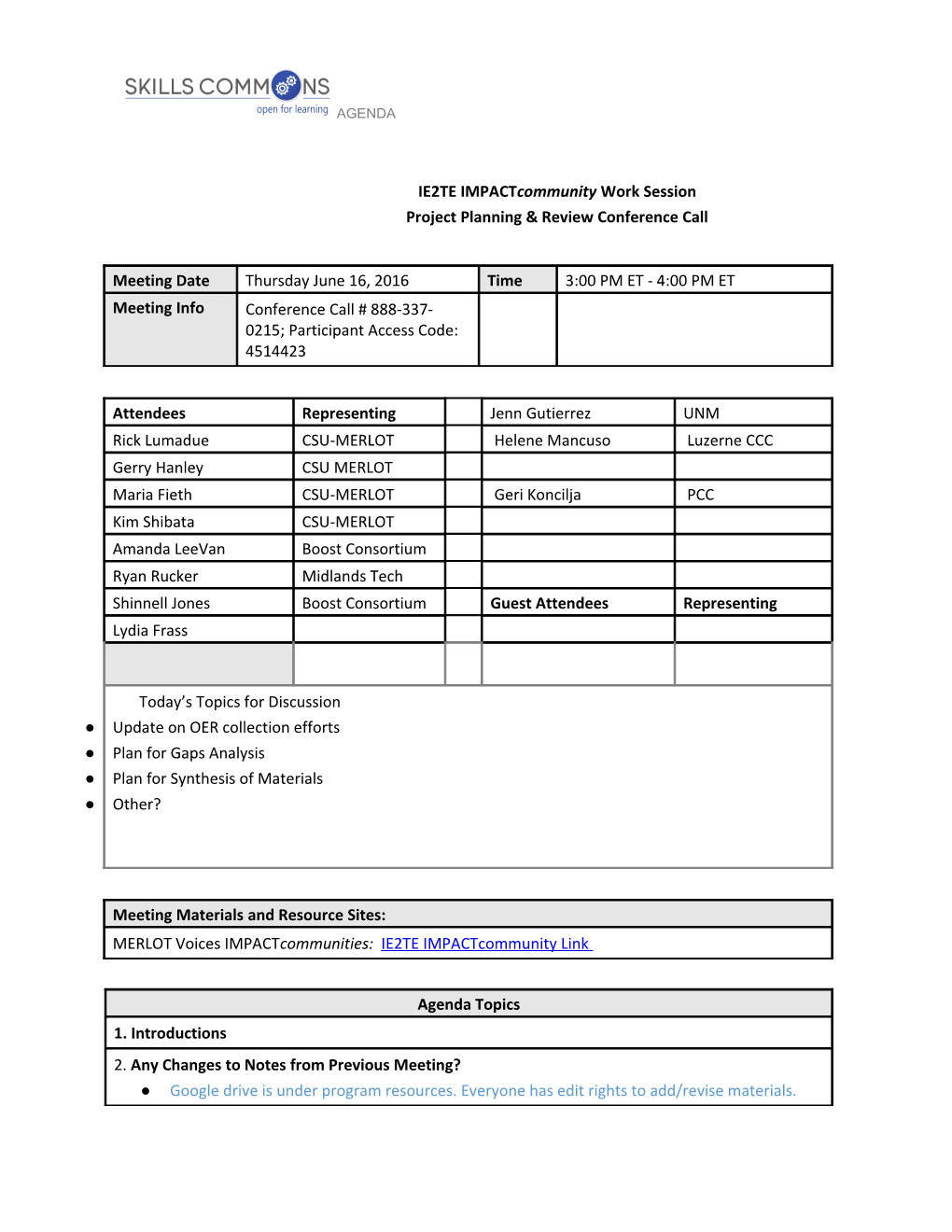 Action Items/ Project Schedule