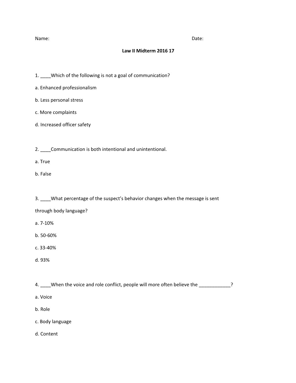 Law II Midterm 2016 17