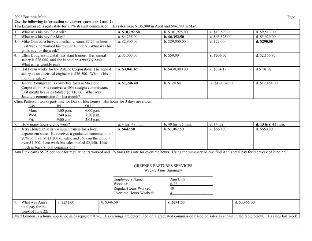 2002 Business Mathpage 1