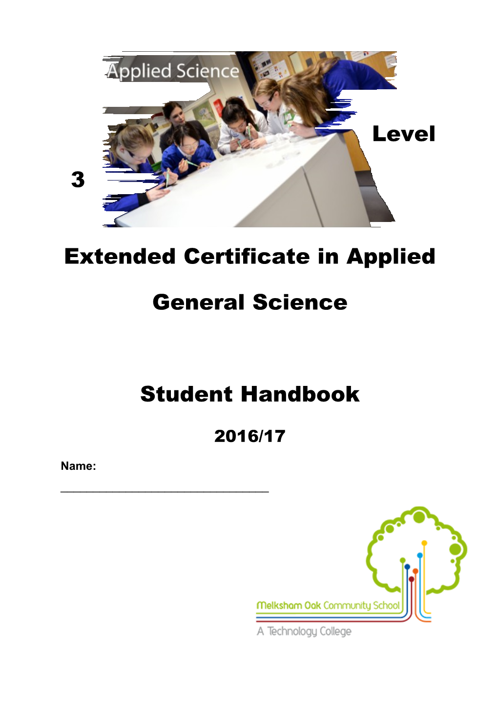 Level 3 Extended Certificate in Applied General Science