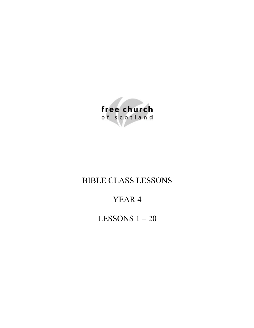 Bible Class Lessons