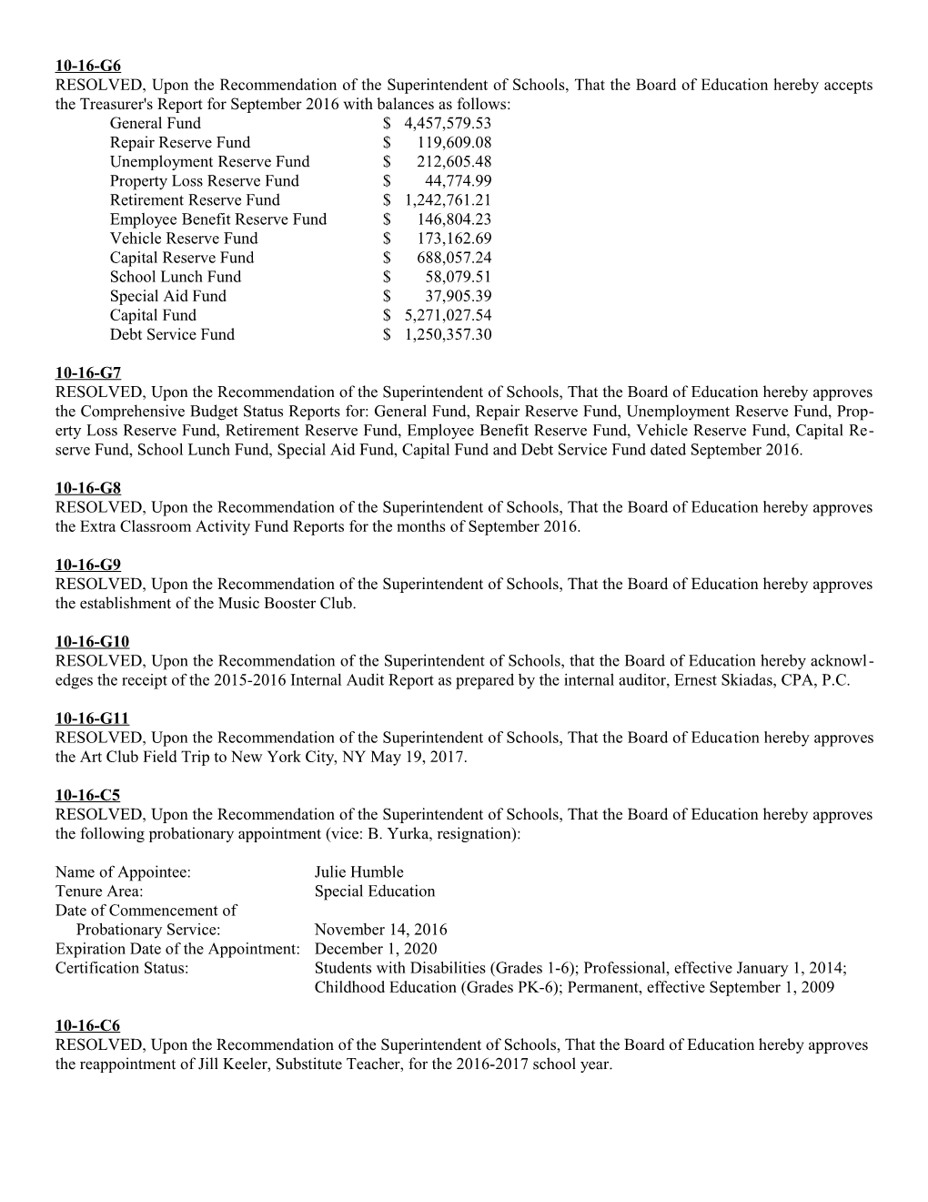 Repair Reserve Fund$119,609.08