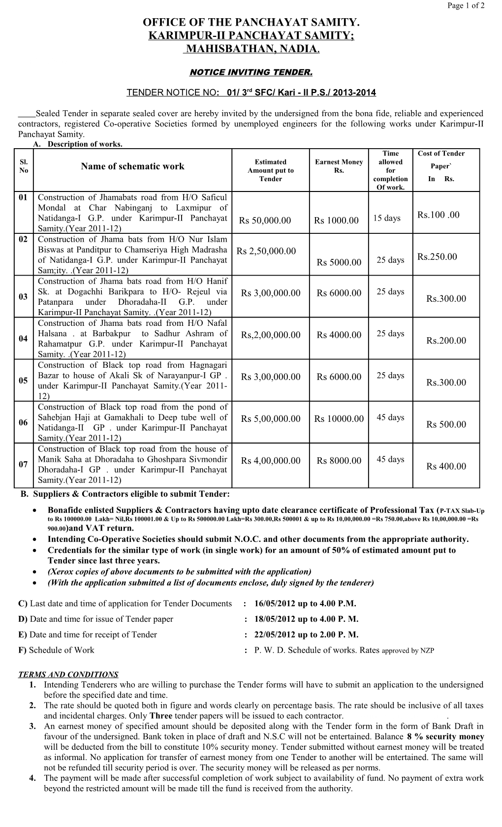 Office of the Panchayat Samity