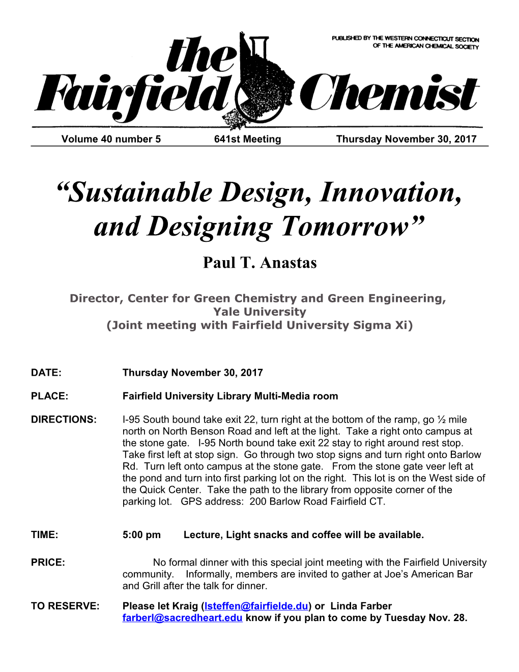 Sustainable Design, Innovation, and Designing Tomorrow
