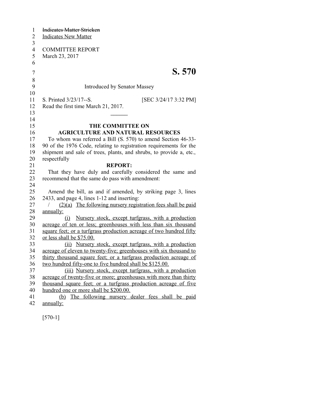 2017-2018 Bill 570 Text of Previous Version (Mar. 24, 2017) - South Carolina Legislature Online