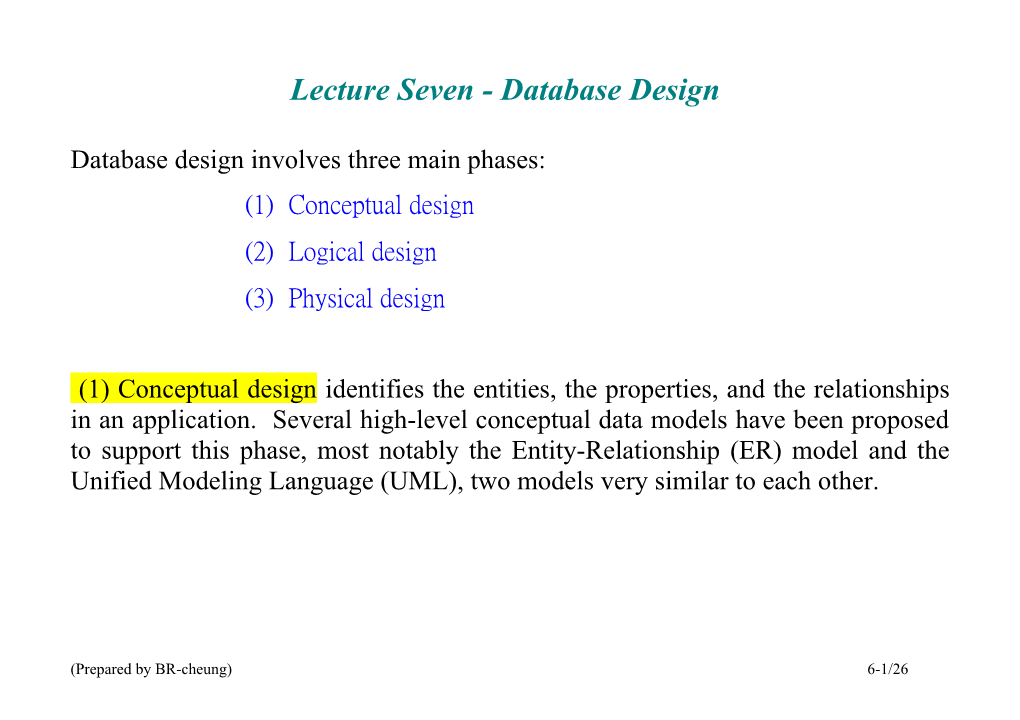 Lecture Six - VIEW