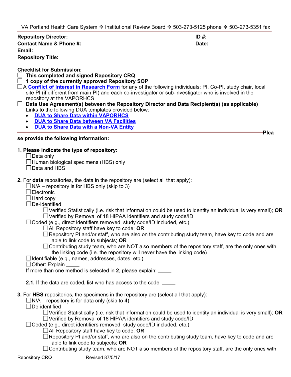 Repository CRQ (Portland VA Medical Center)