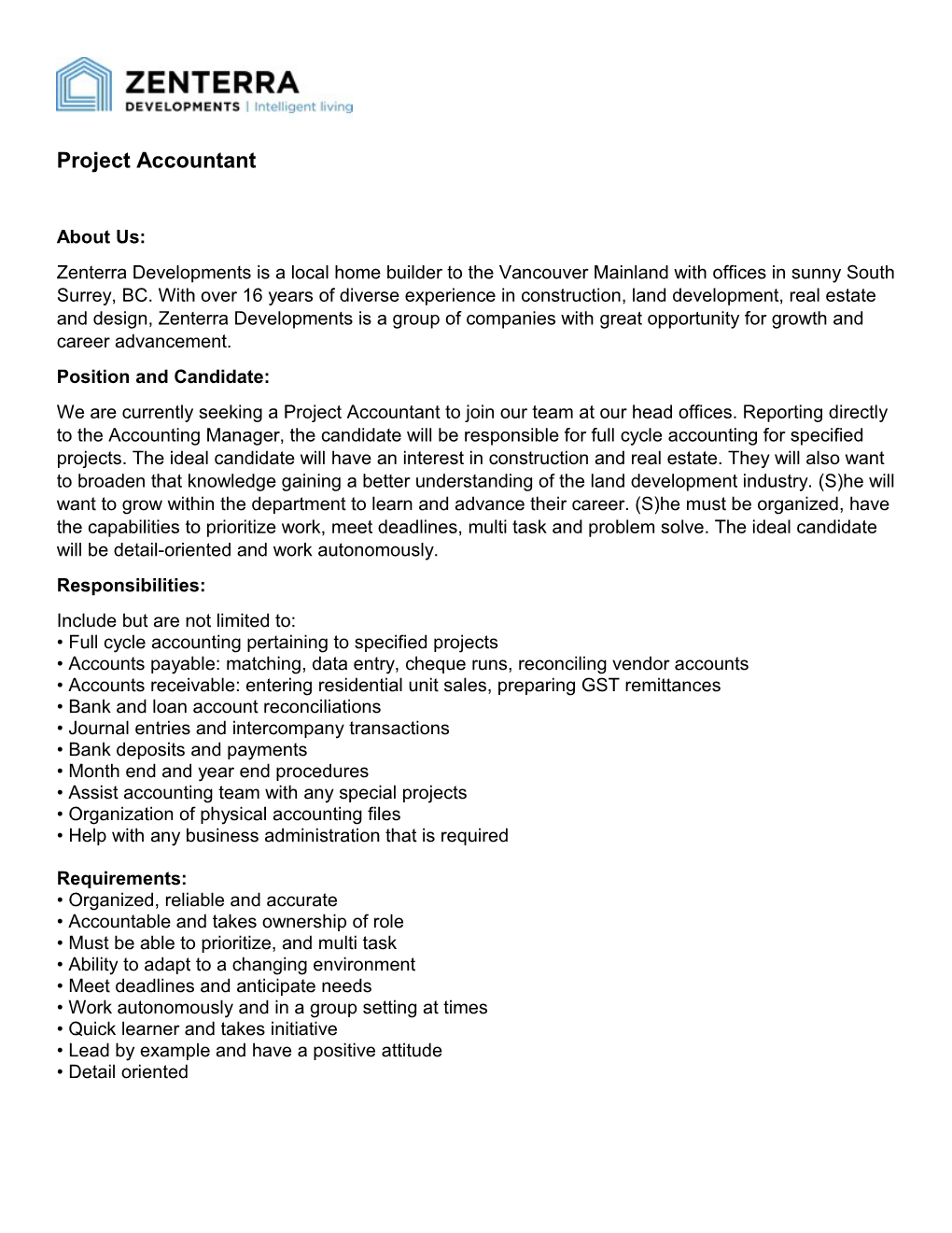 Project Accountant