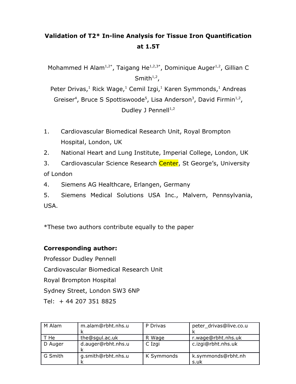 A Black Blood T2* Technique for Myocardial Iron Measurement in Thalassemia