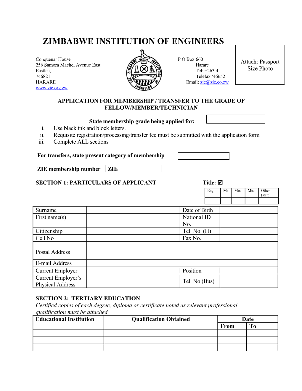 Zimbabwe Institution of Engineers