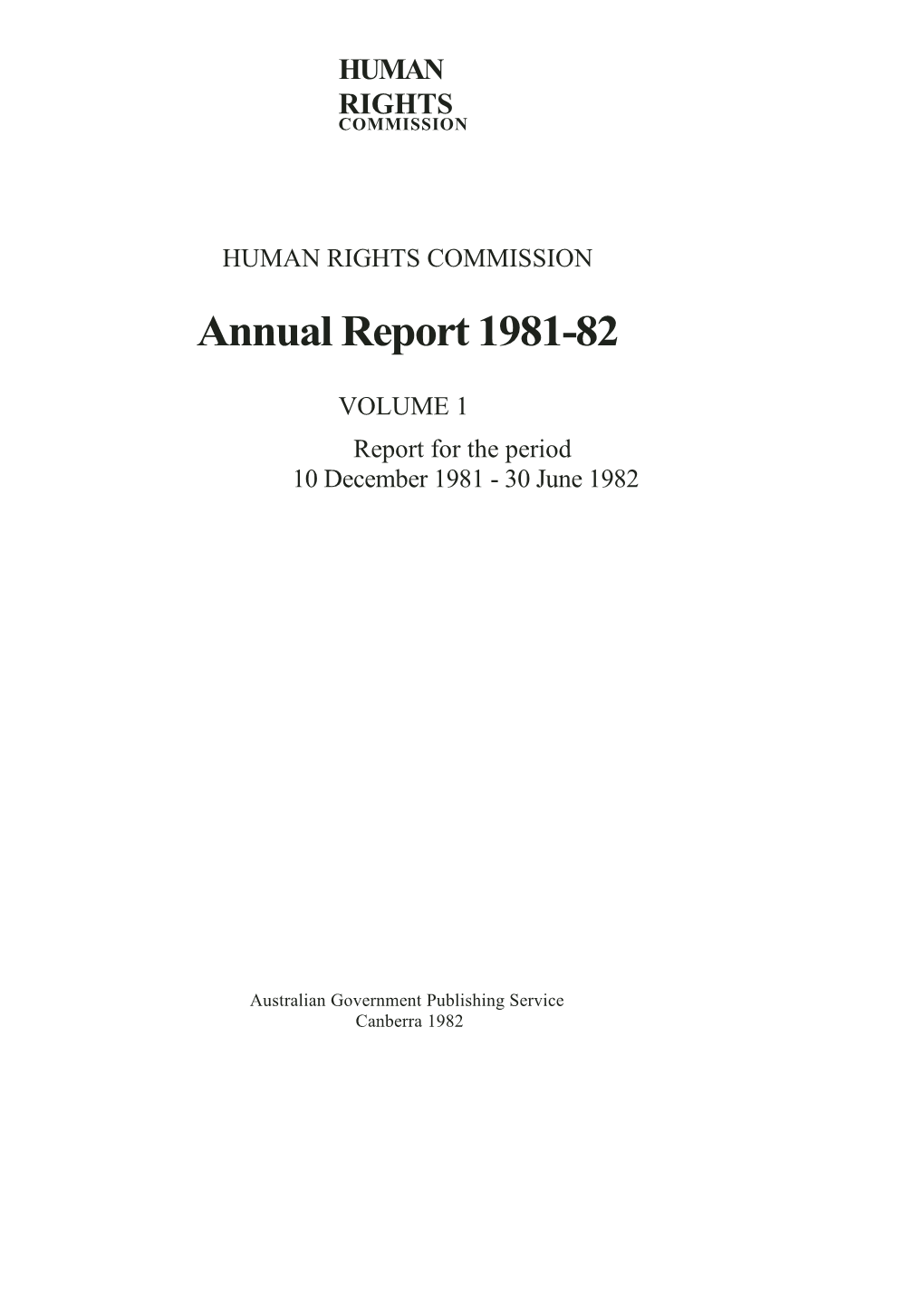 Annual Report 1981-82