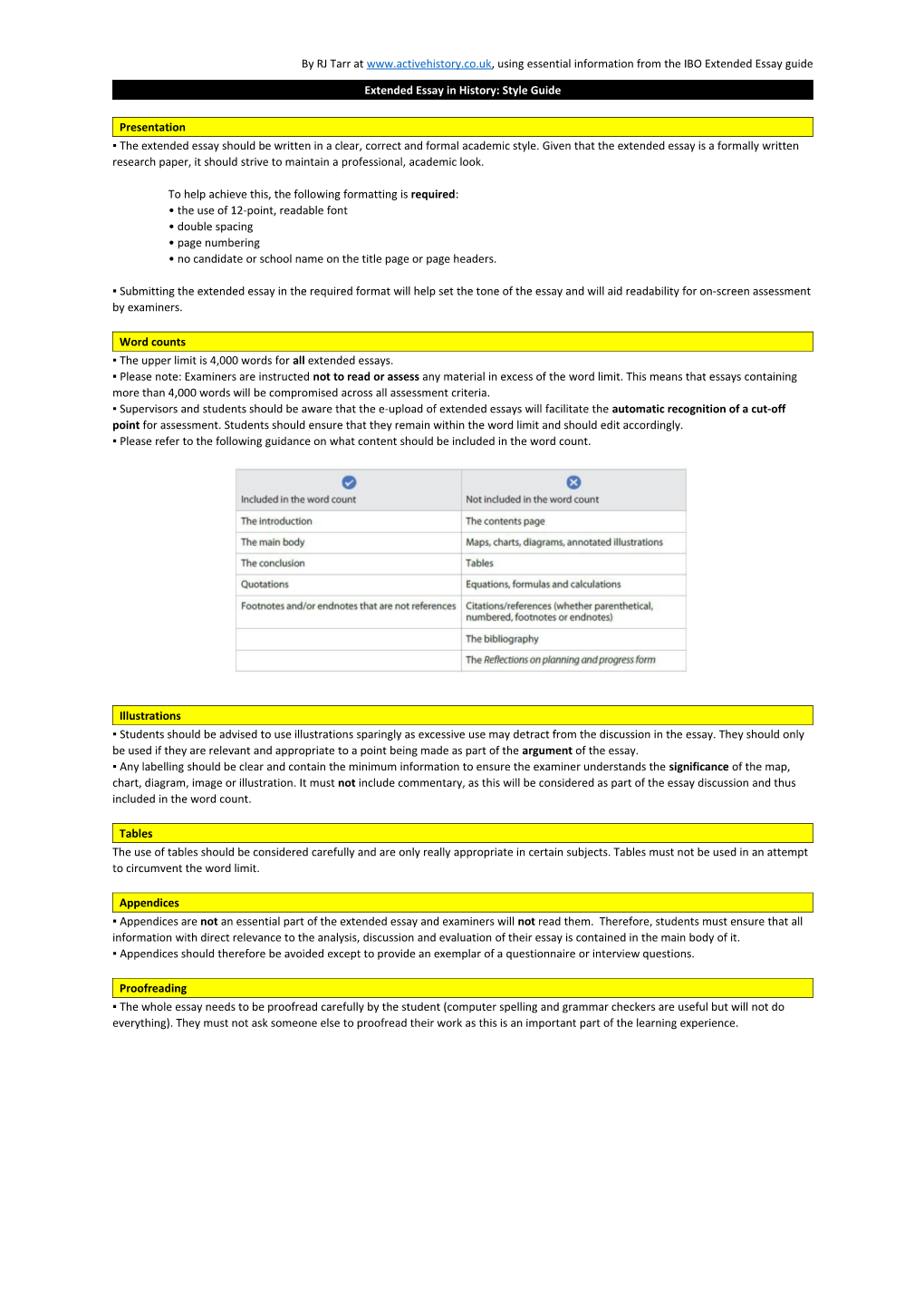 By RJ Tarr at Using Essential Information from the IBO Extended Essay Guide