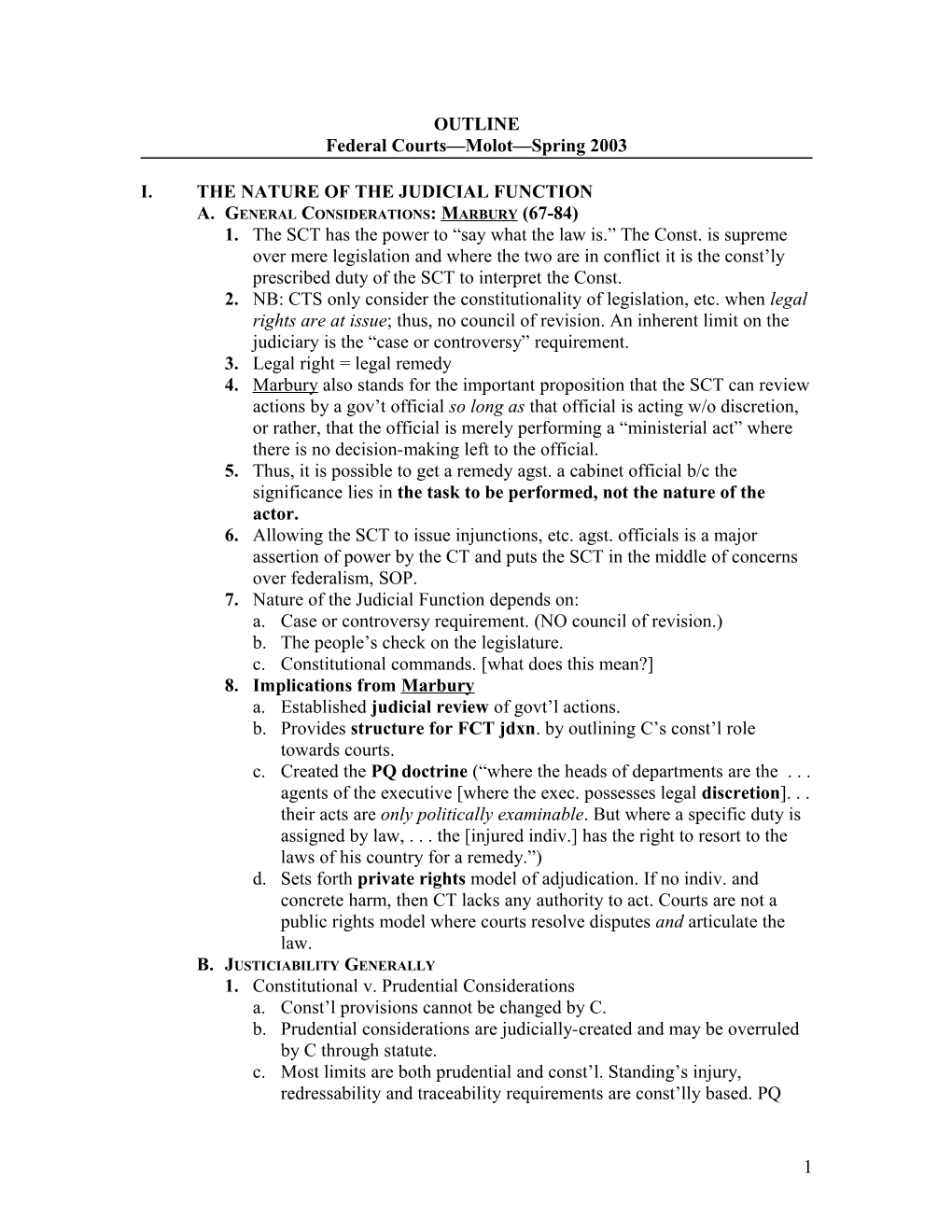 Federal Courts Molot Spring 2003