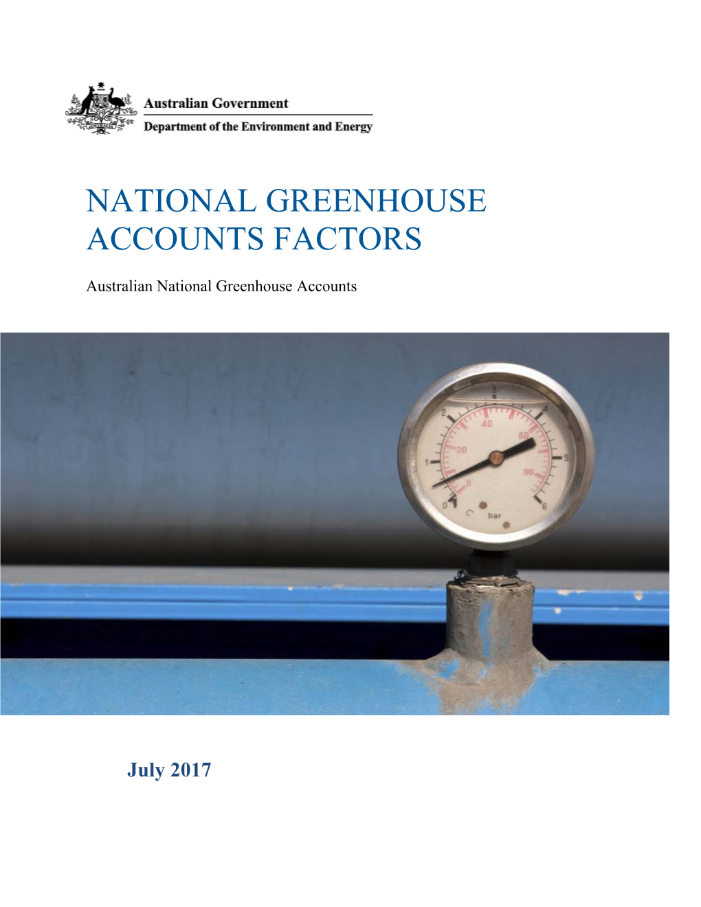 National Greenhouse Accounts Factors July 2017