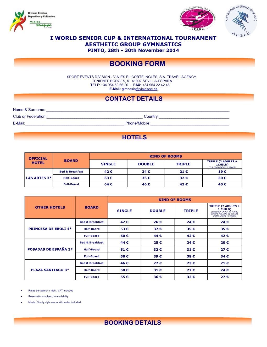 I World Senior Cup & International Tournament