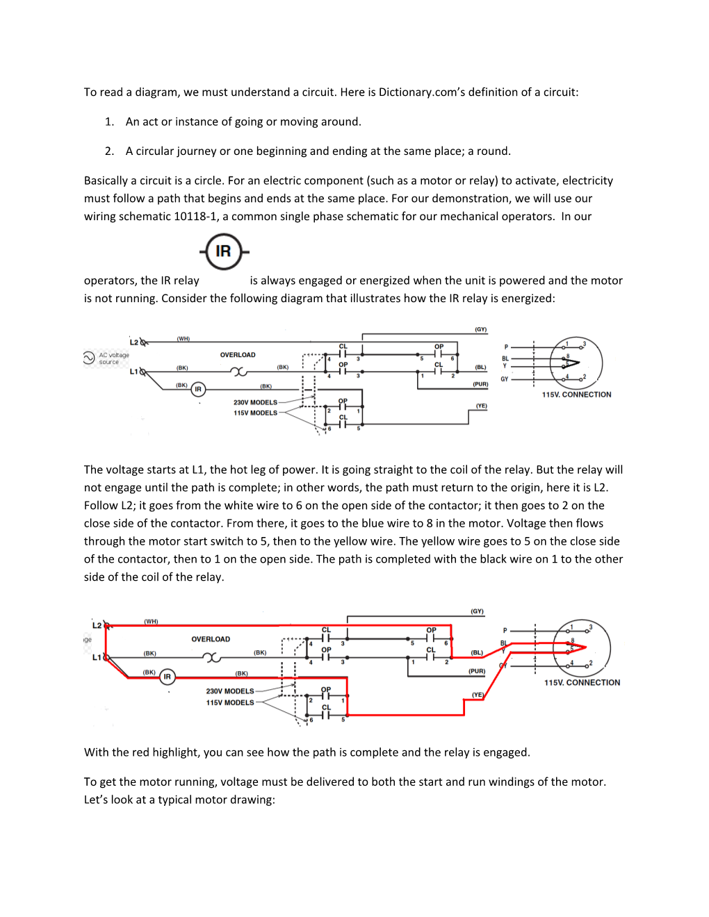 To Read a Diagram, We Must Understand a Circuit. Here Is Dictionary.Com S Definition Of