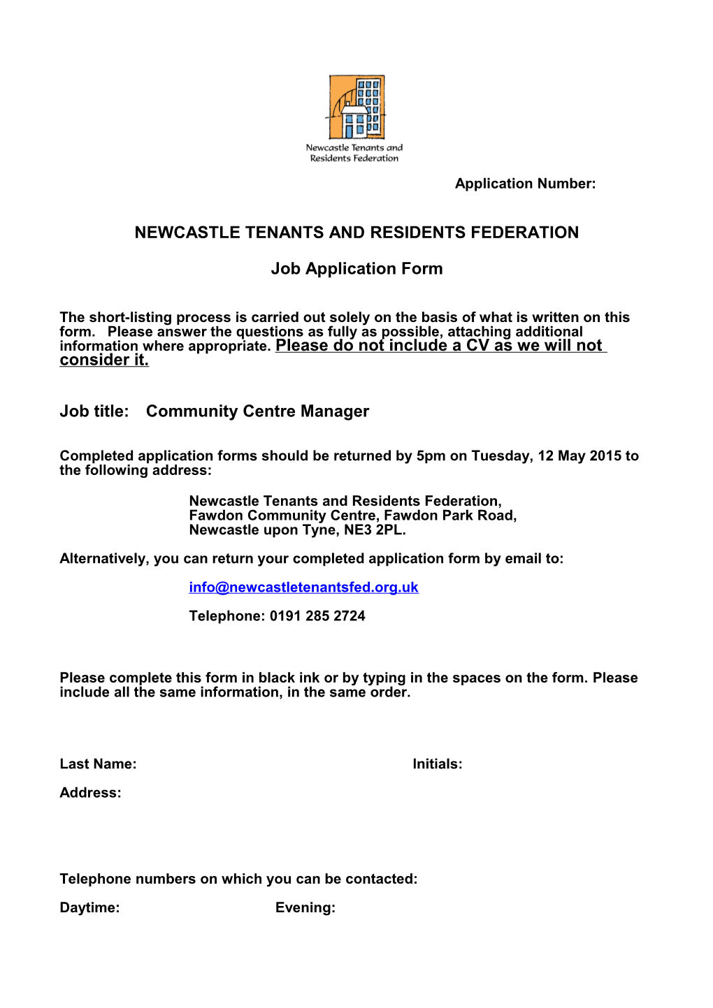 Newcastle Tenants and Residents Federation