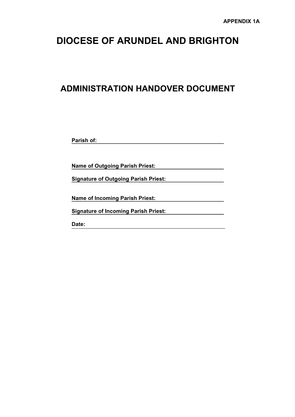Parish Administration Manual