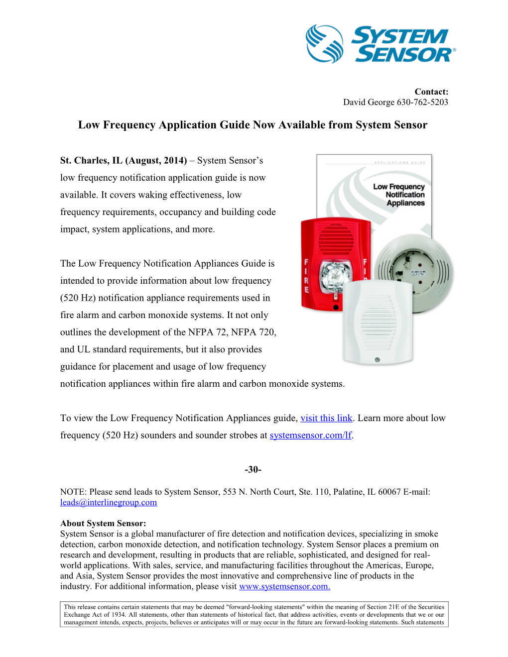 Low Frequency Application Guide Now Available