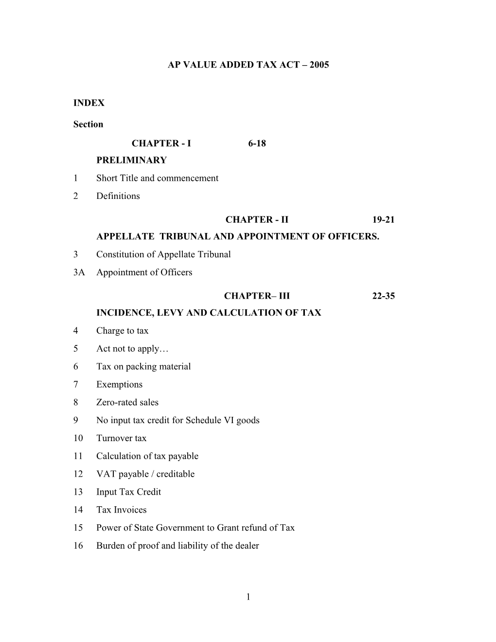 Ap Value Added Tax Act 2005