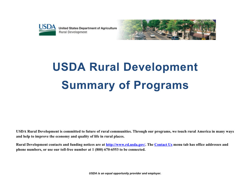 USDA Rural Development