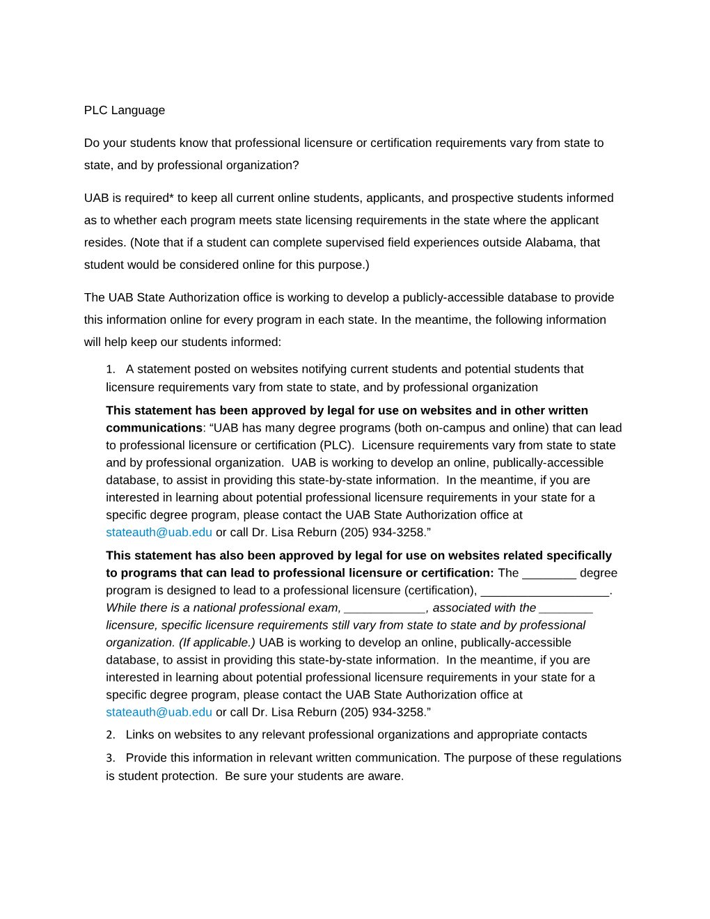 Do Your Students Know That Professionallicensure Or Certification Requirements Vary From