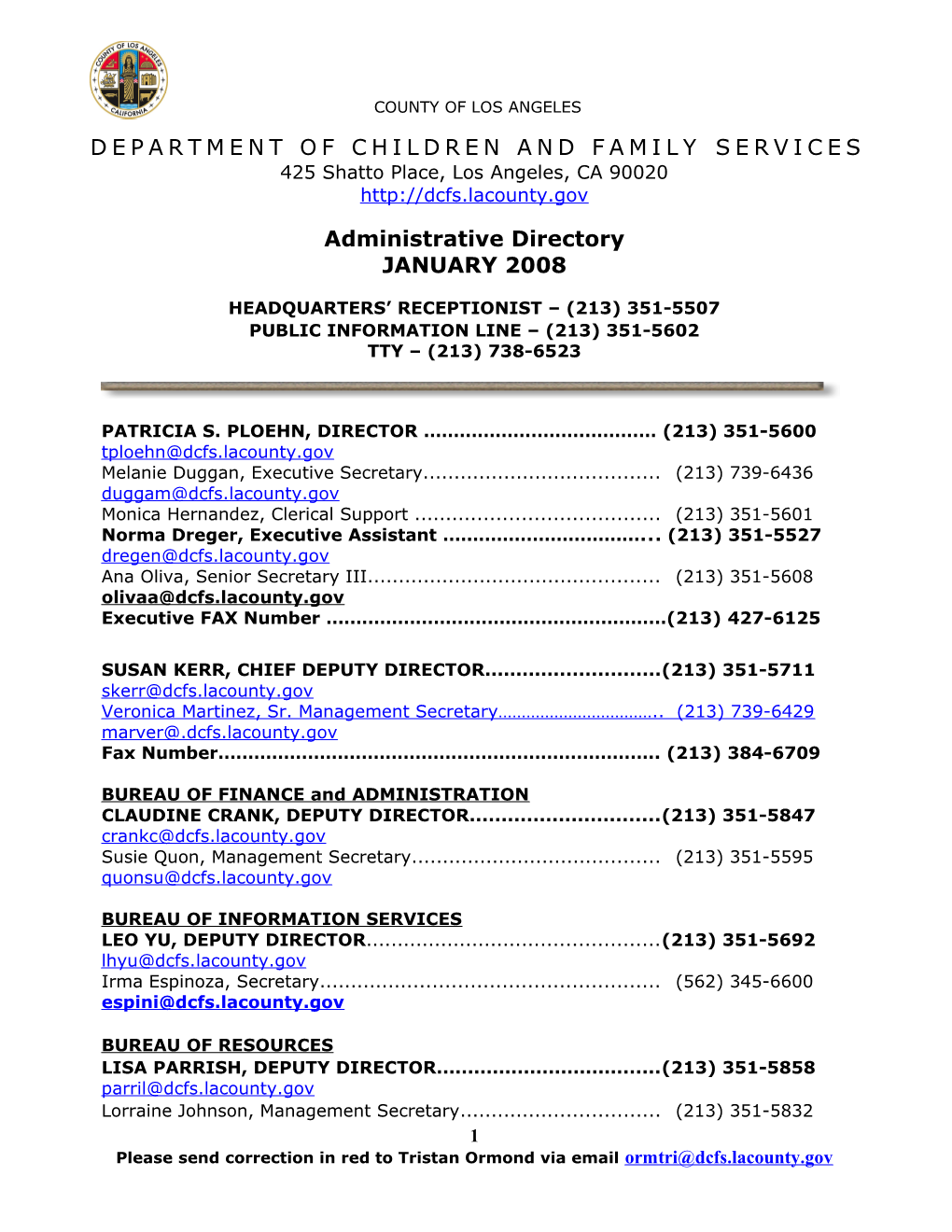 Adm Directory + Hqs 2/03